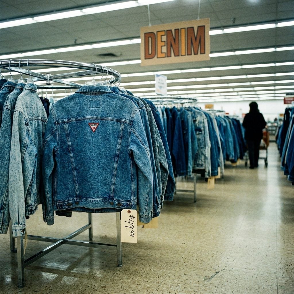 A Guess Denim Jacket: About $50 in the 1980s