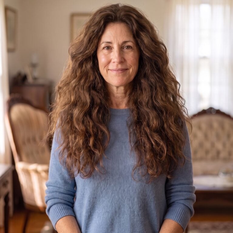 Everyone Told Her Long Hair Was Aging Her at 54. She Didn’t Believe a Word. Then AI Showed Her 35 Before & Afters That Ended the Conversation