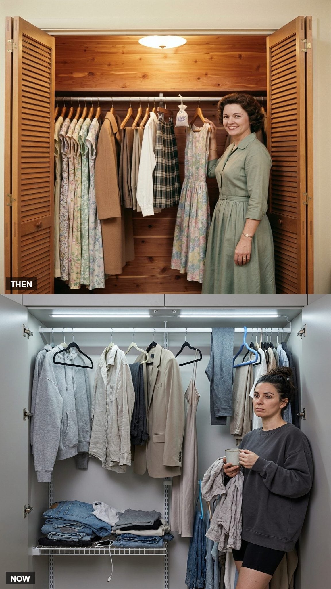 The Hanger Rule: What You Hang vs. What You Fold Reveals a Lot About Who Bought the Closet