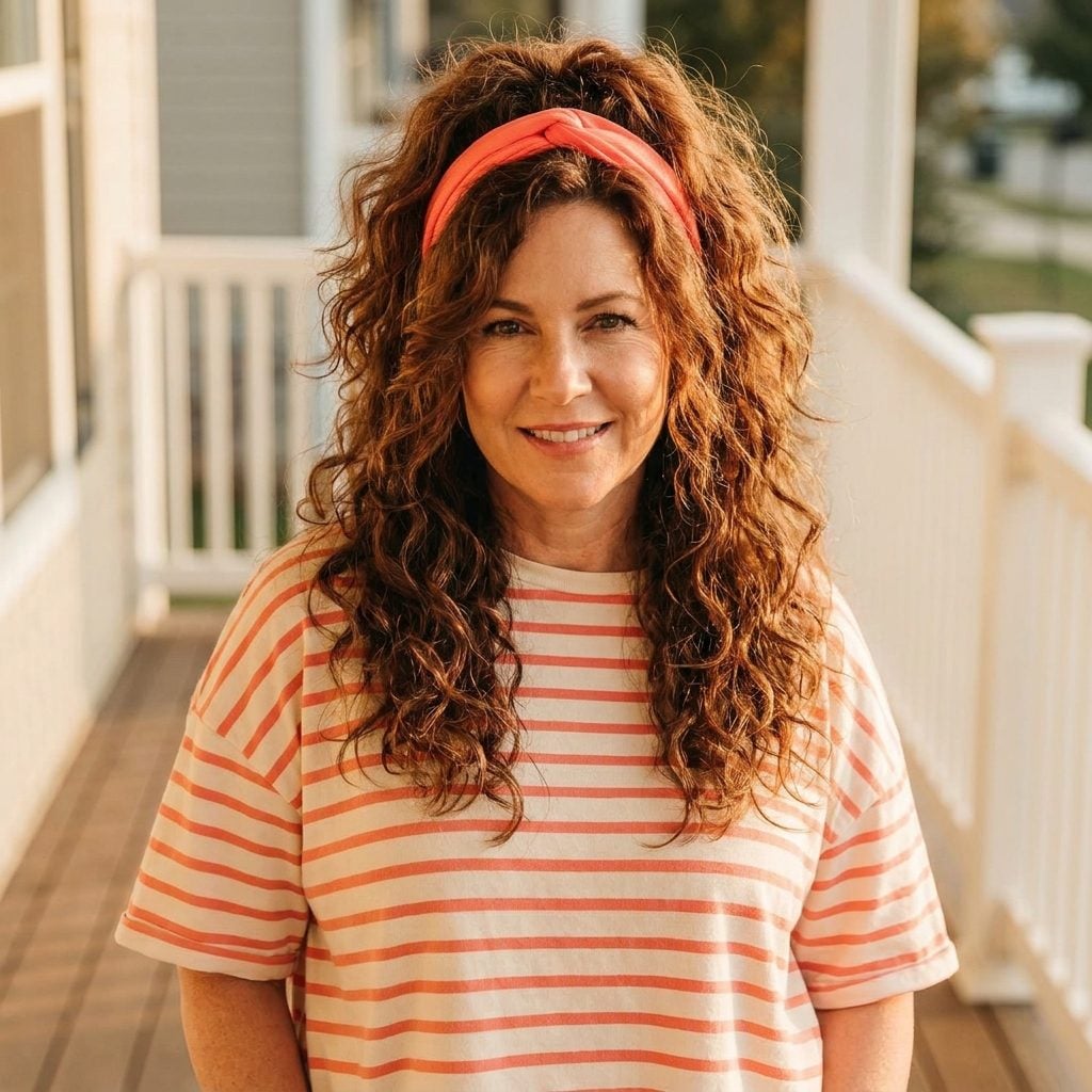 The Headband-Cinched Half-Up, Neon Elastic, No Apologies