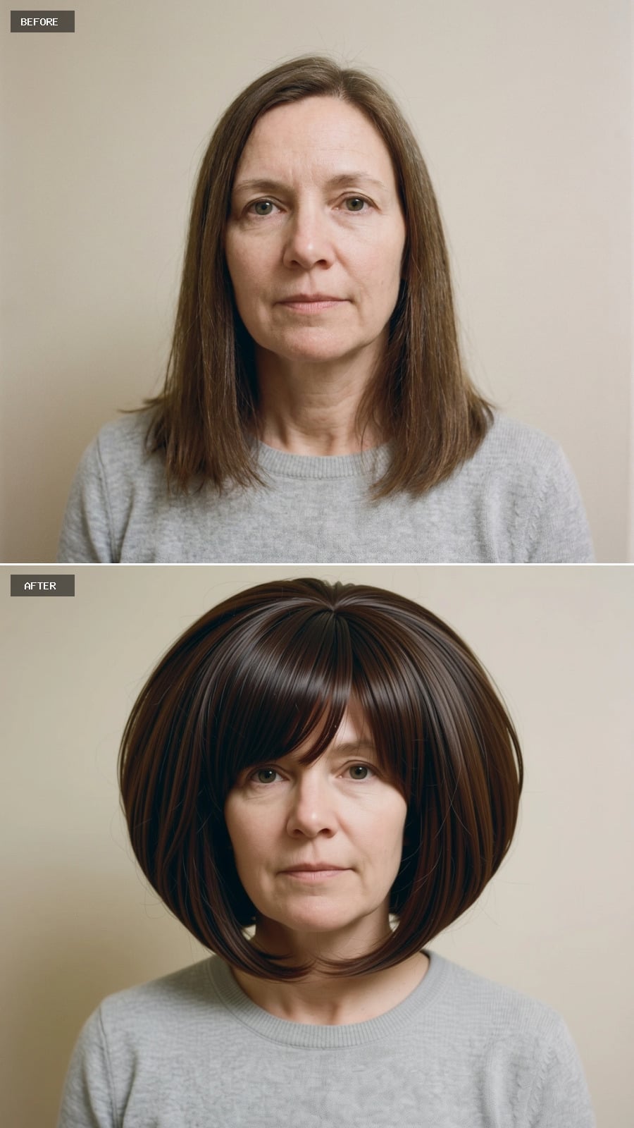 Bold Bob With Bangs That Finally Put Fine Hair in Charge