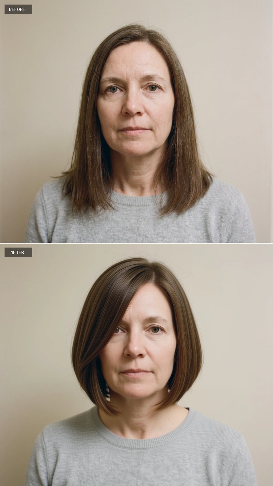 Fine Hair's Best Argument: A Chin-Length Bob With a Side Sweep That Means Business