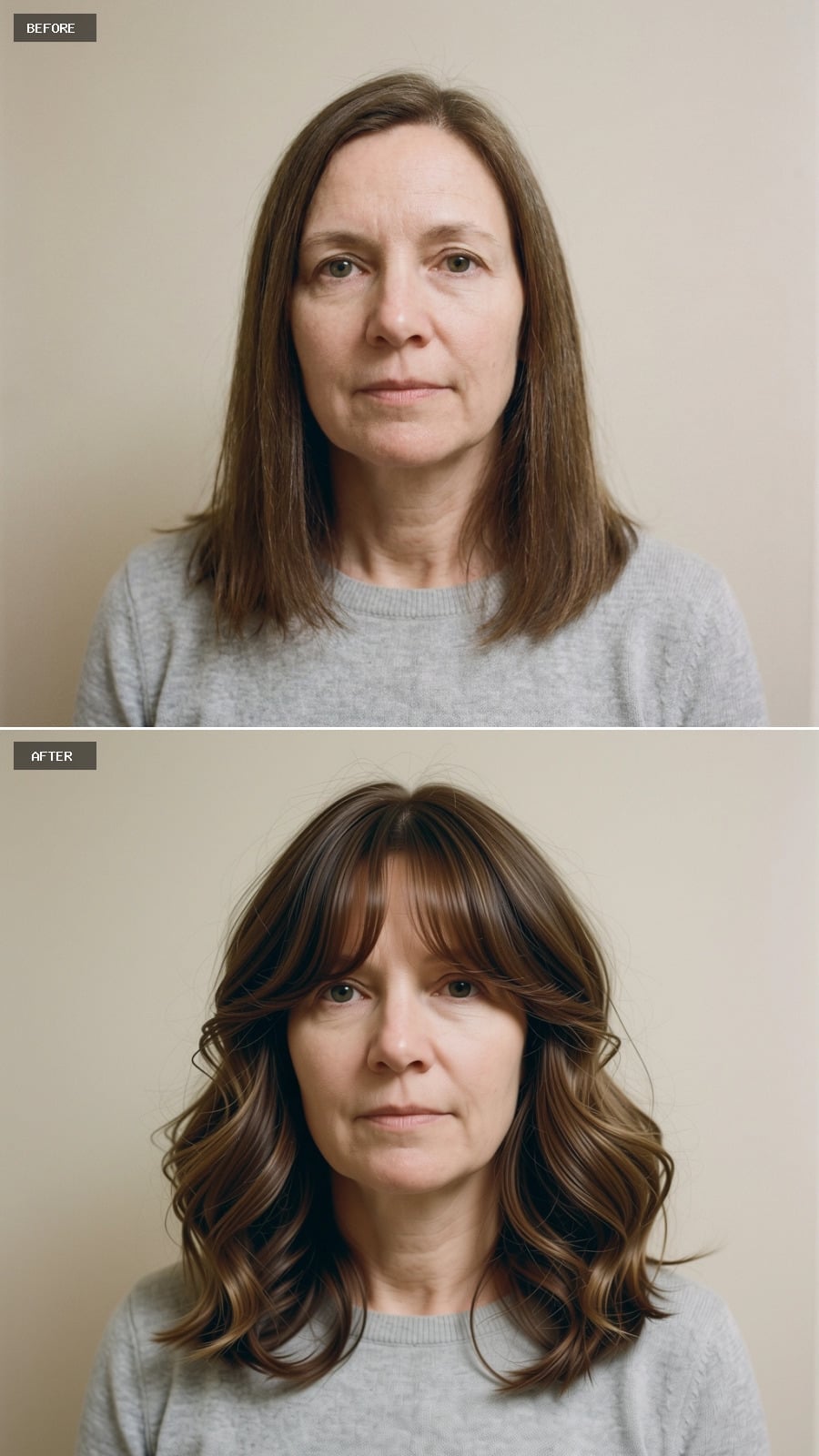 Wavy, Highlighted, and Banged — Fine Hair's Most Convincing Argument