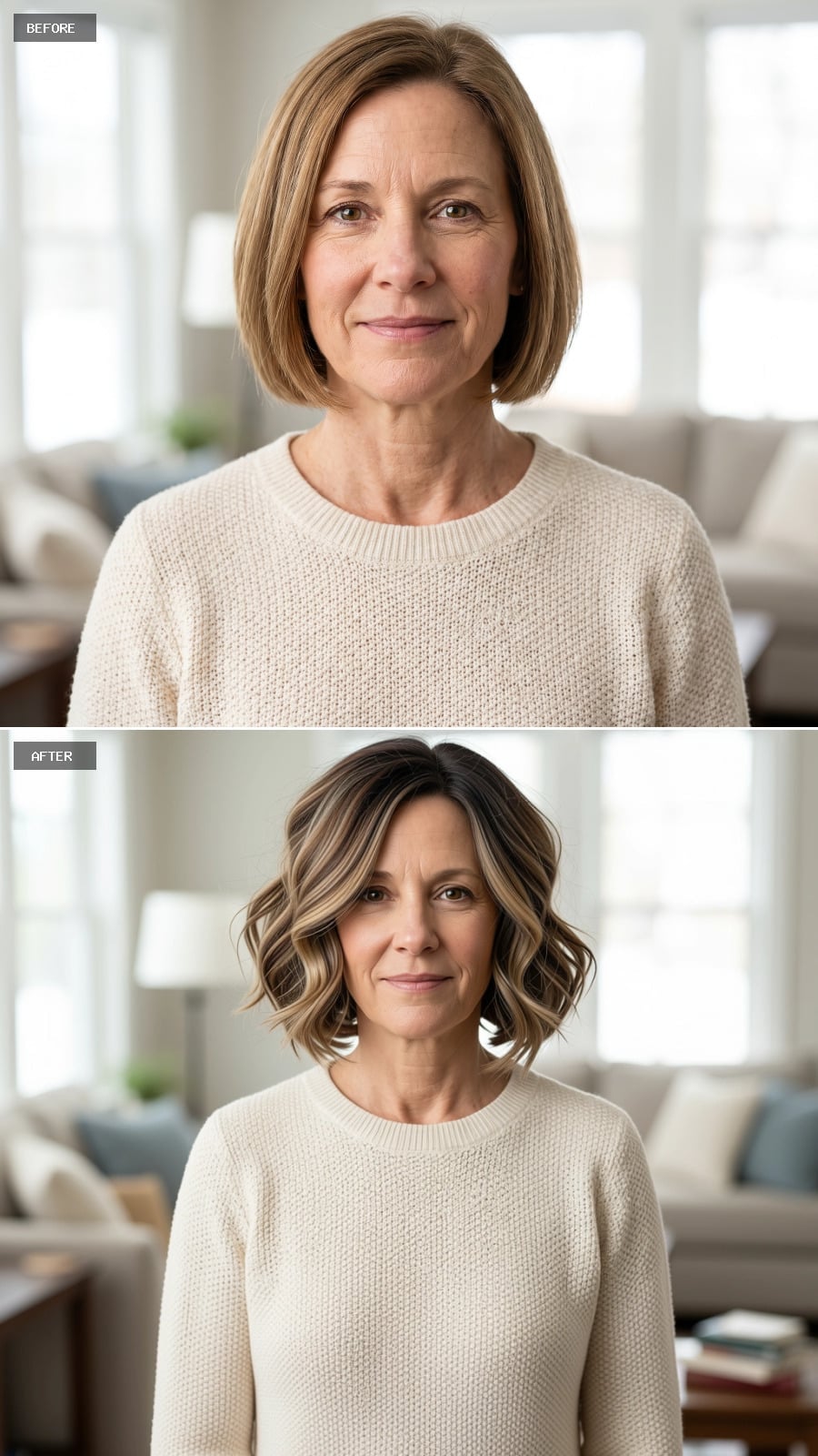 A Shadowed Root Deepens the Blonde Lob