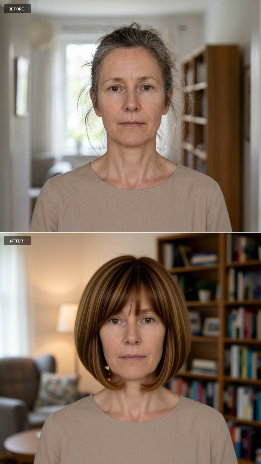 Bob Cut, Warm Highlights, and Suddenly the Face Has Angles Worth Keeping