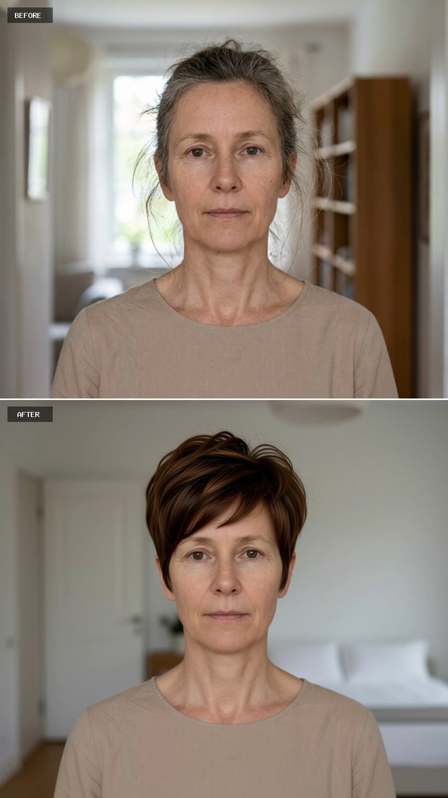 A Textured Pixie Gives Softness Some Structure at the Crown