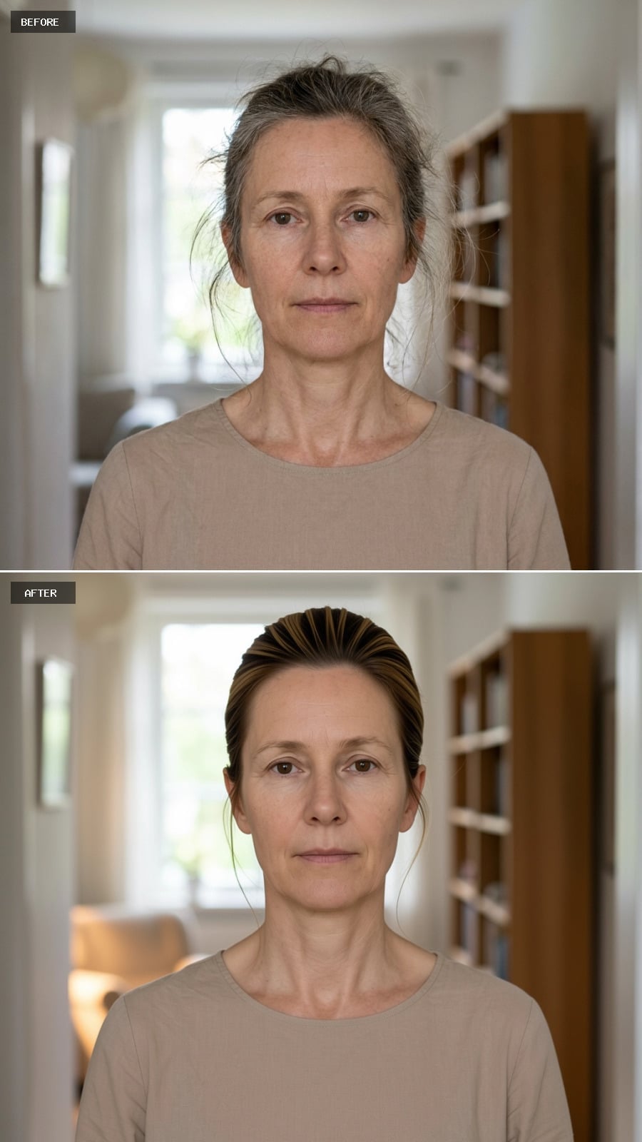Swept Back, Dyed Deep: How a Single Color Change Reframes Everything