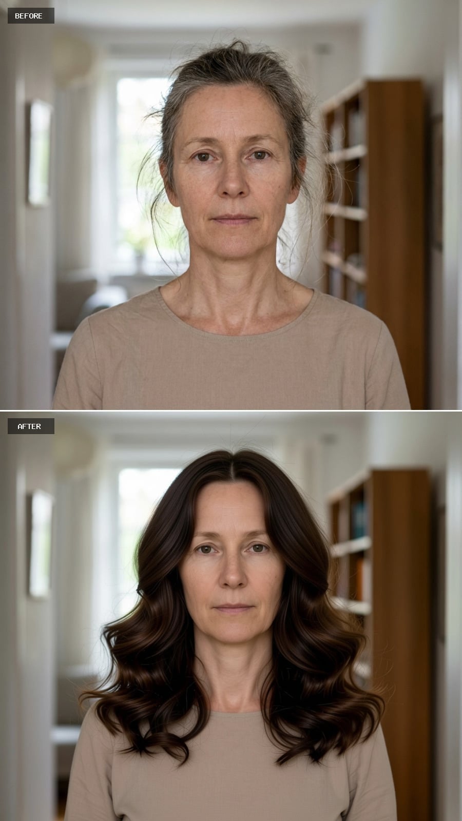 Deep Espresso Waves That Give the Face Some Company