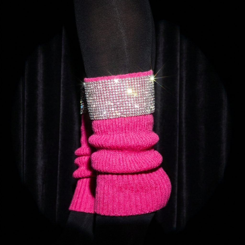 Hot Pink With Rhinestone Trim Because Subtlety Was Never Actually on the Table