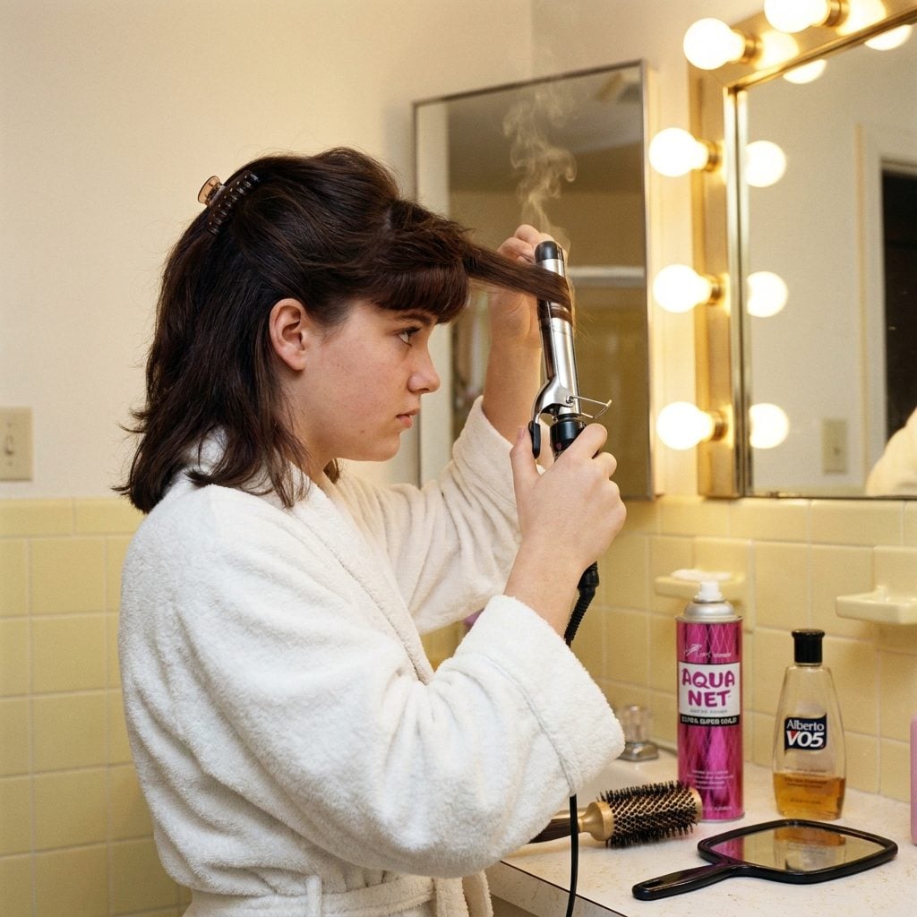 Ironing Your Bangs Flat and Then Immediately Curling the Ends Back Up
