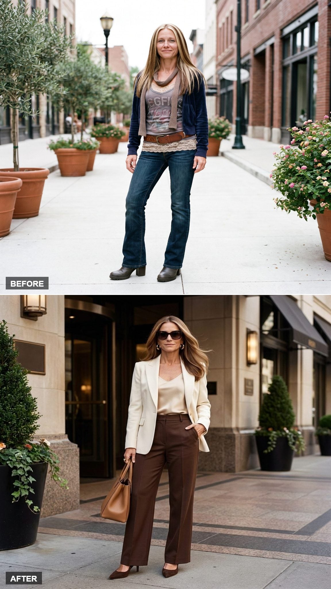 Ivory Blazer, Chocolate Wide-Leg Trousers, and Sculptural Gold Say 'Quiet Luxury' Without Trying