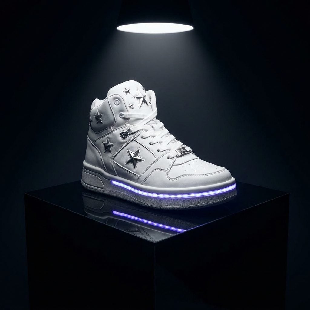 An L.A. Gear High-Top: About $40 in the 1980s