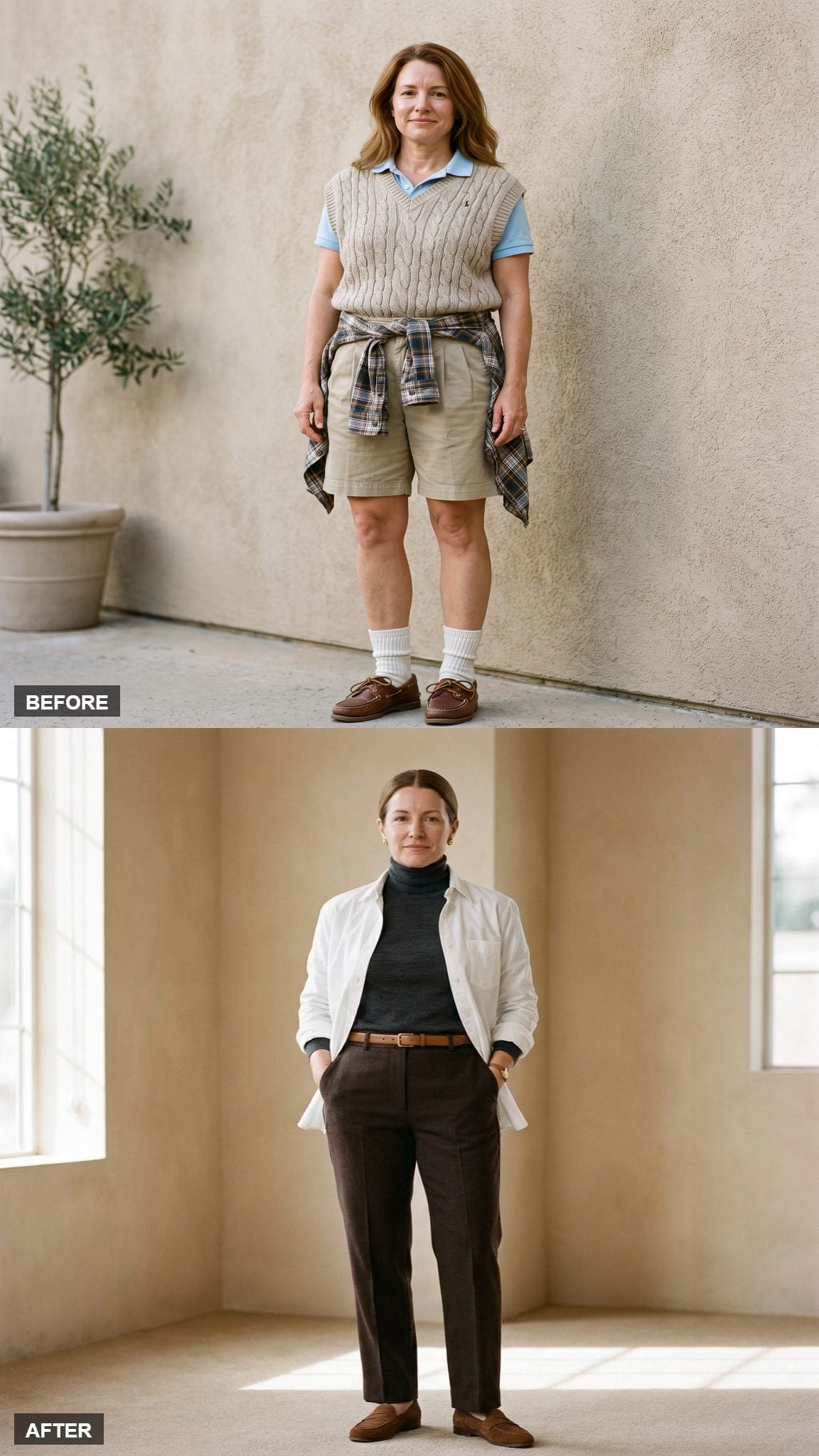 The Layered Look, Kept: One Fine-Gauge Turtleneck Under One Shirt