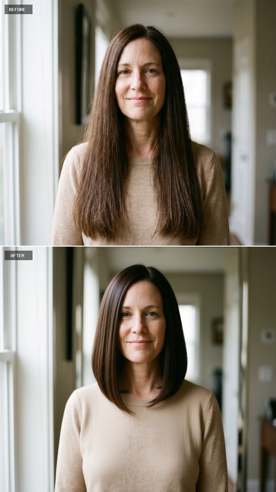 Shorter Bob, Richer Color, and Suddenly Her Bone Structure Has an Opinion