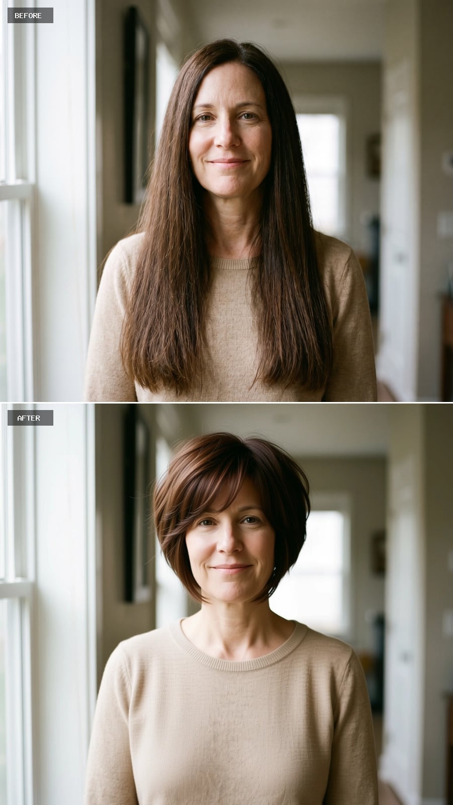 Shorter on the Sides, Swept at the Crown — and Suddenly Her Face Is the Focus