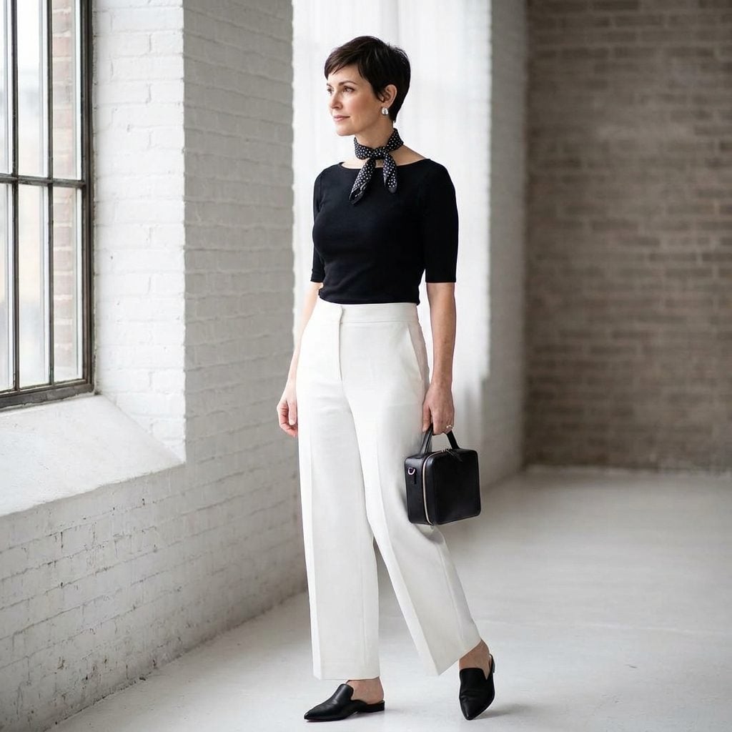 Loop It Into a Choker-Length Knot Right at the Collarbone