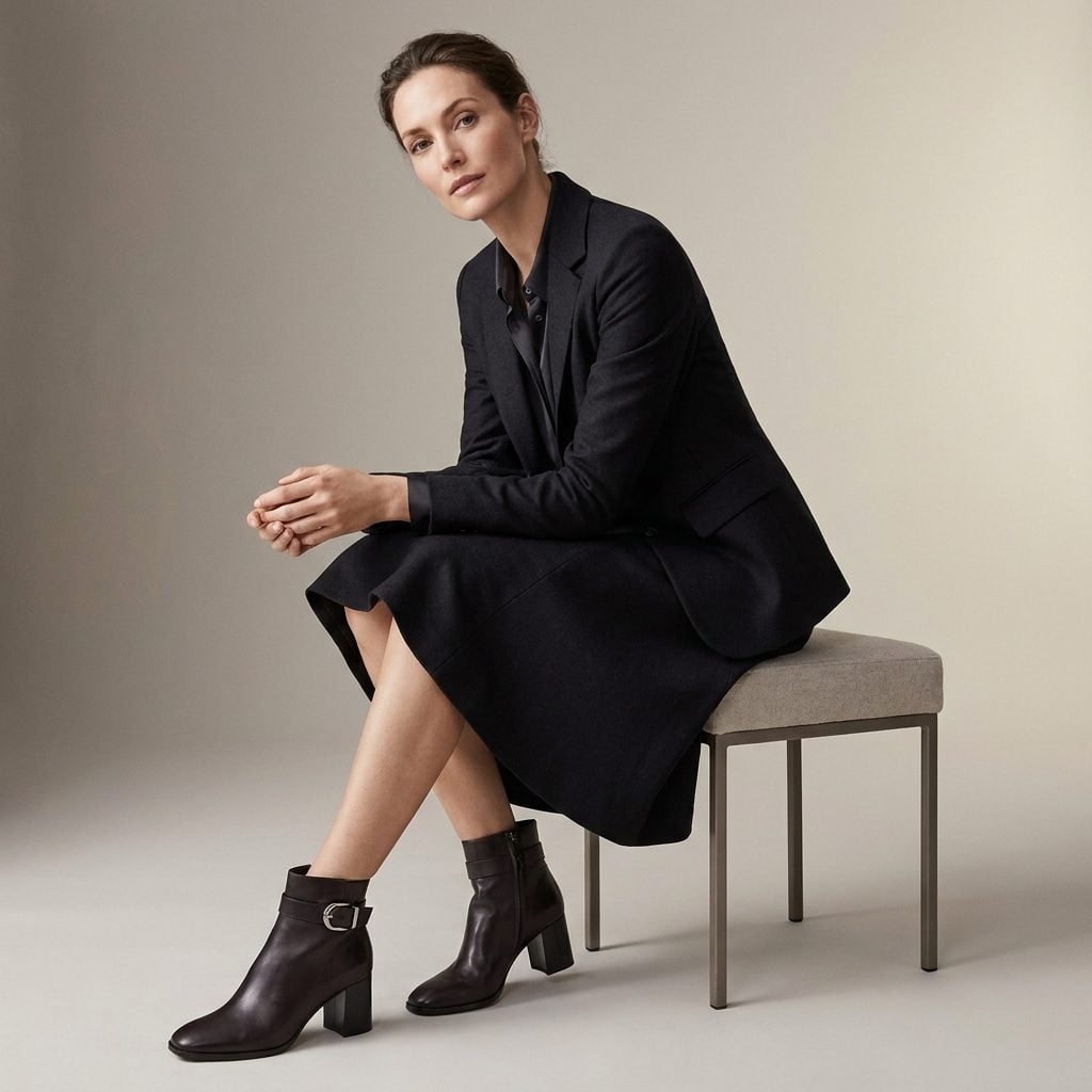 The Low Square-Heel Bootie With the Buckle Strap, The Go-Go Look's More Grown-Up Sister