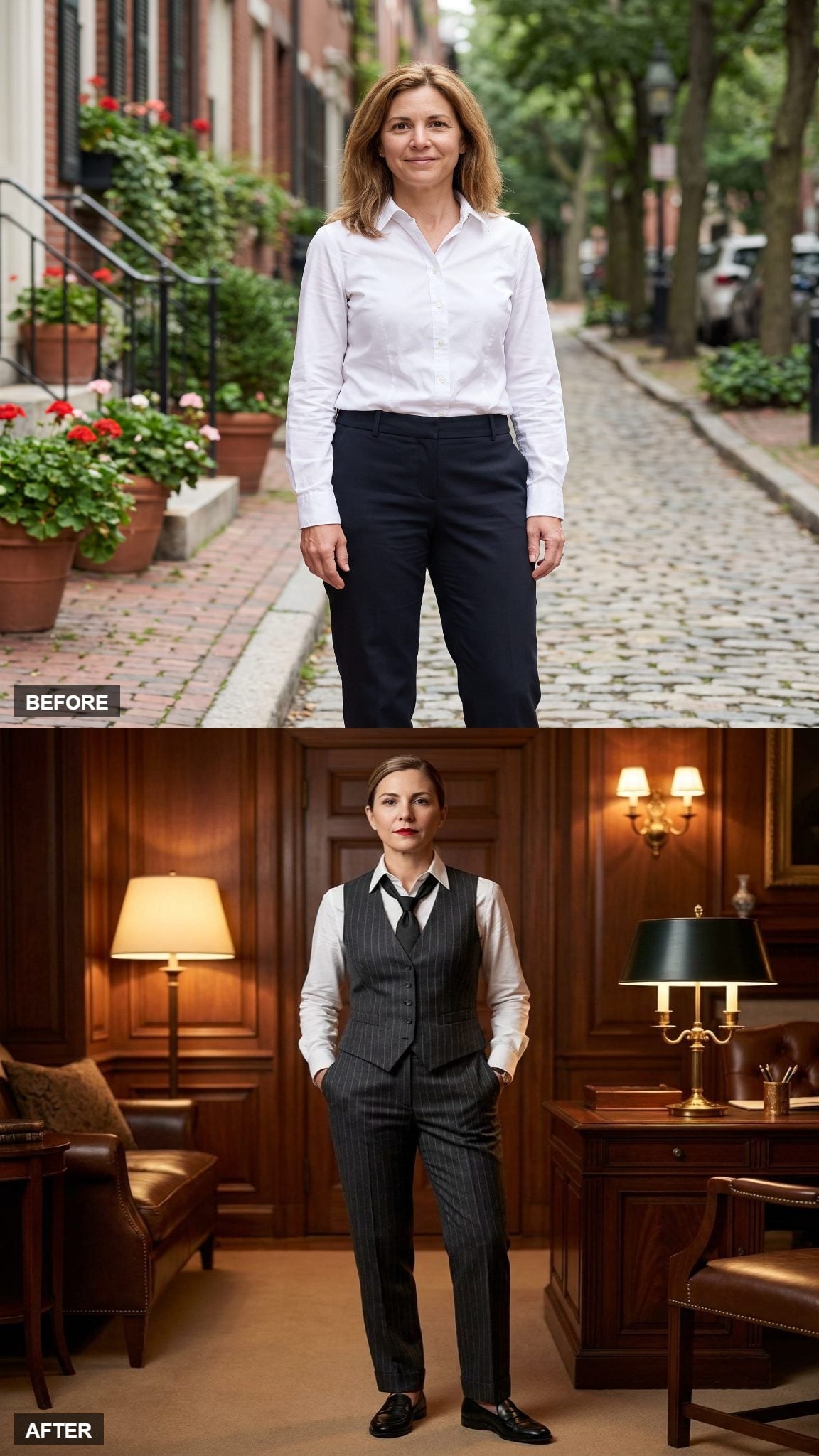 Menswear Borrowed and Made Her Own