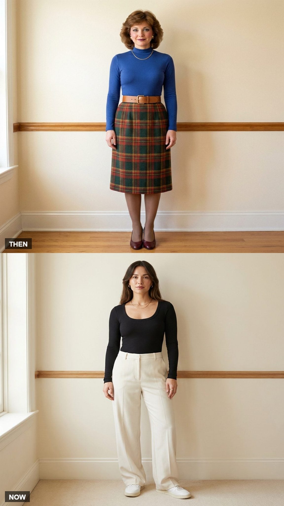 The Mock-Neck Bodysuit Was Load-Bearing Infrastructure for Every Tucked-In Look