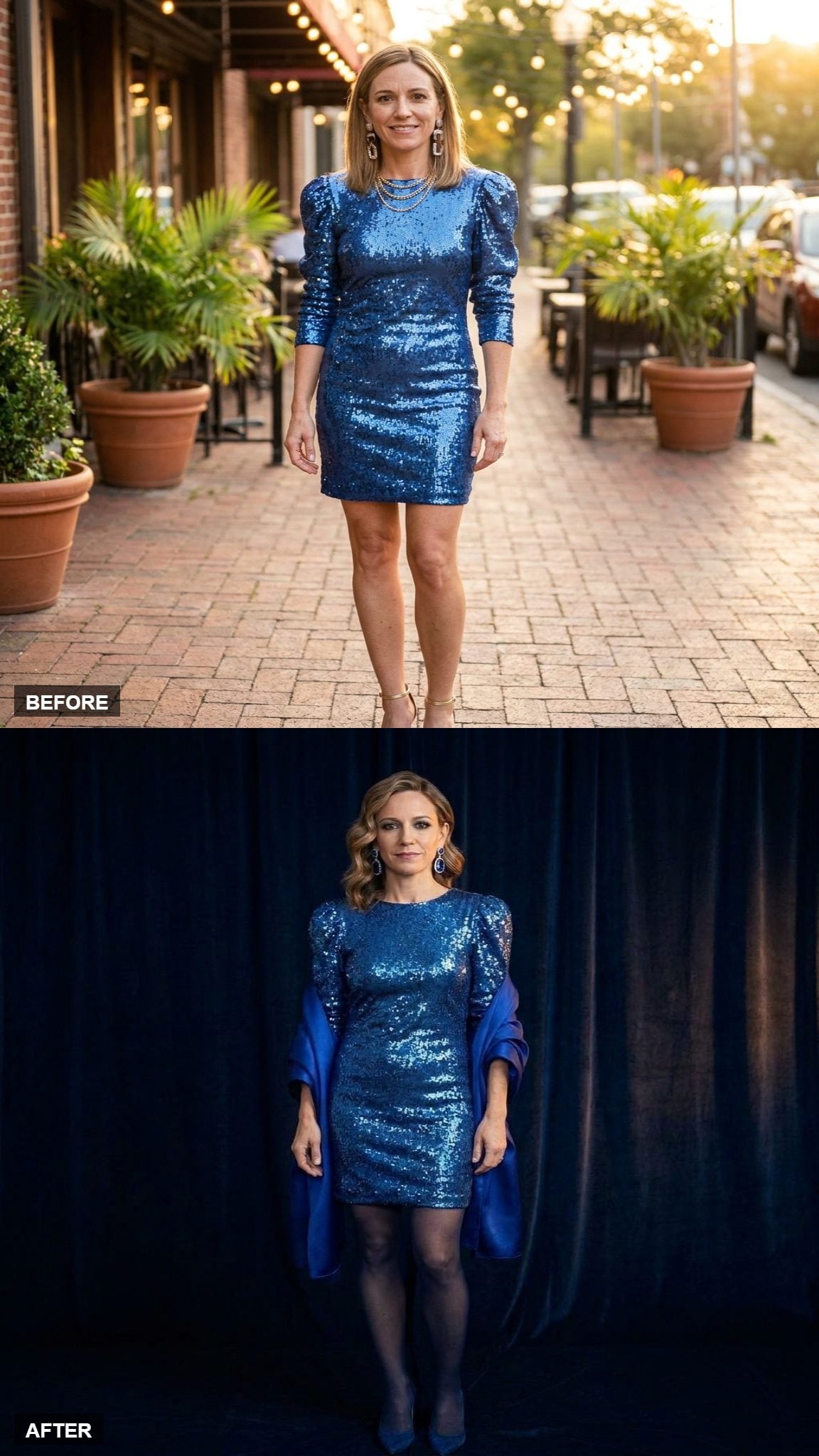 Monochrome Blue From Head to Toe for Quiet Drama
