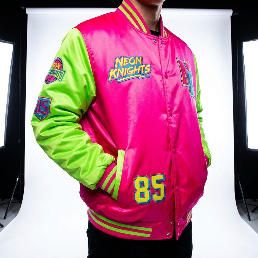 The Neon Satin Jacket in Colors That Had No Business Existing Before 1983