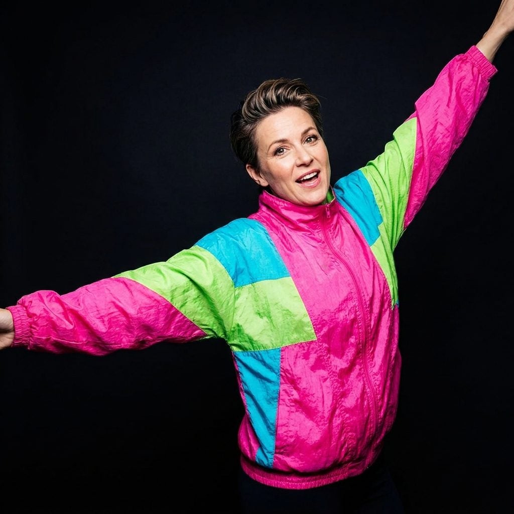 A Neon Windbreaker That Hurt to Look At: About $20 in the 1980s