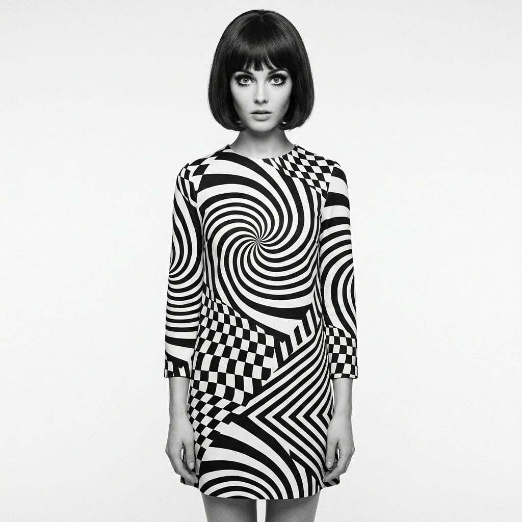 The Op-Art Geometric Dress