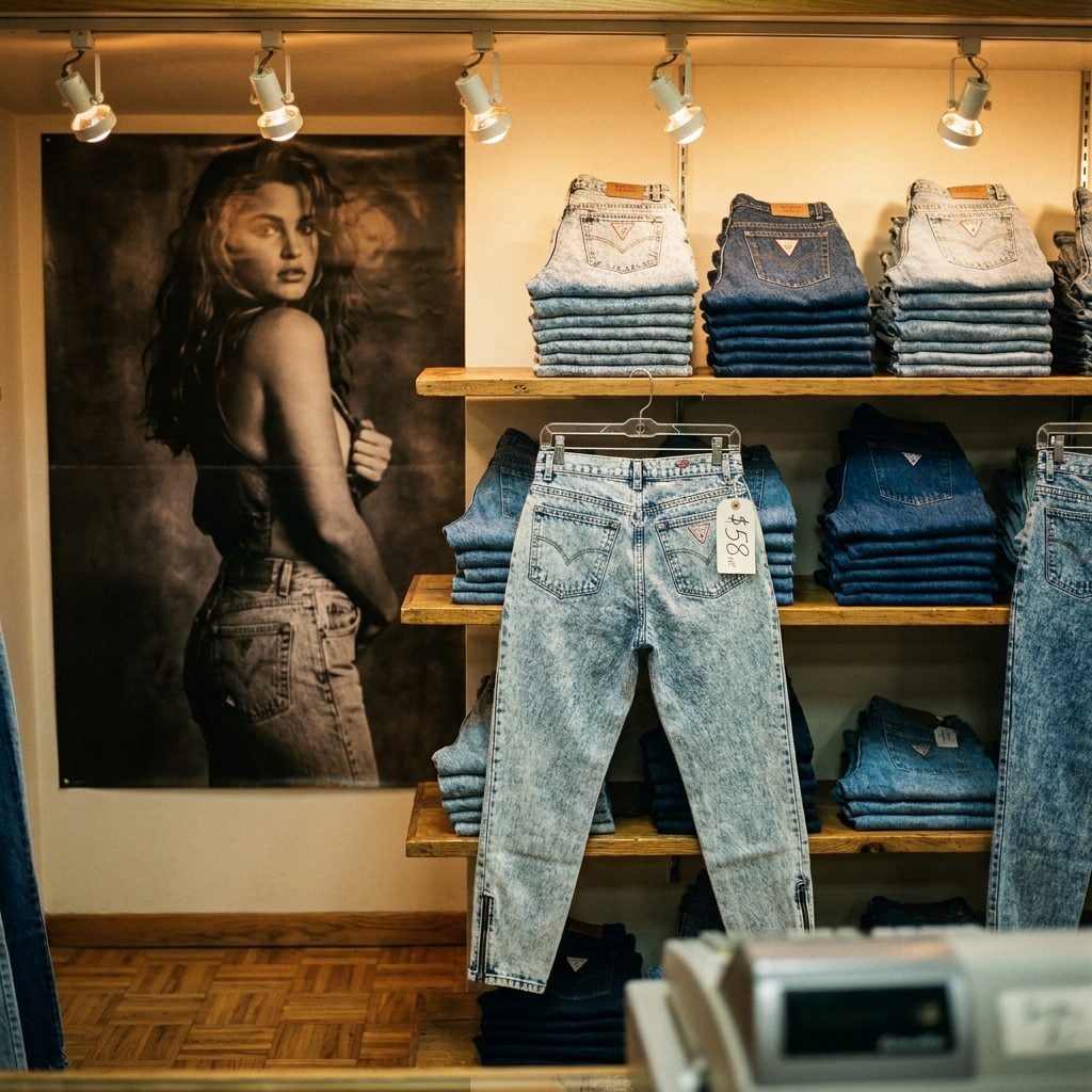 A Pair of Guess Jeans: About $60 in the 1980s