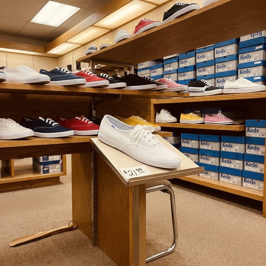 A Pair of Keds Champion Sneakers: About $22 in the 1980s