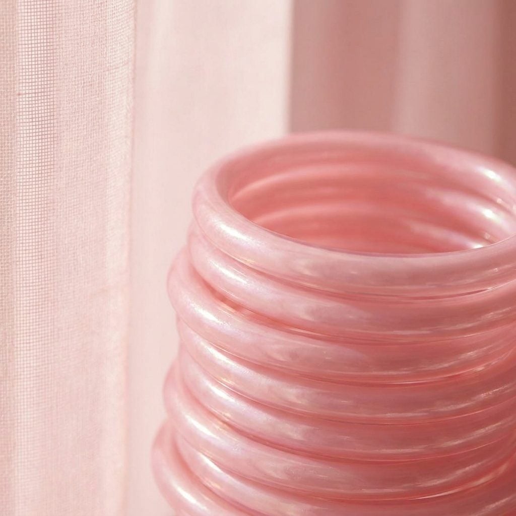 The Pastel Pink Ones That Felt Softer Somehow Even Though They Were Identical