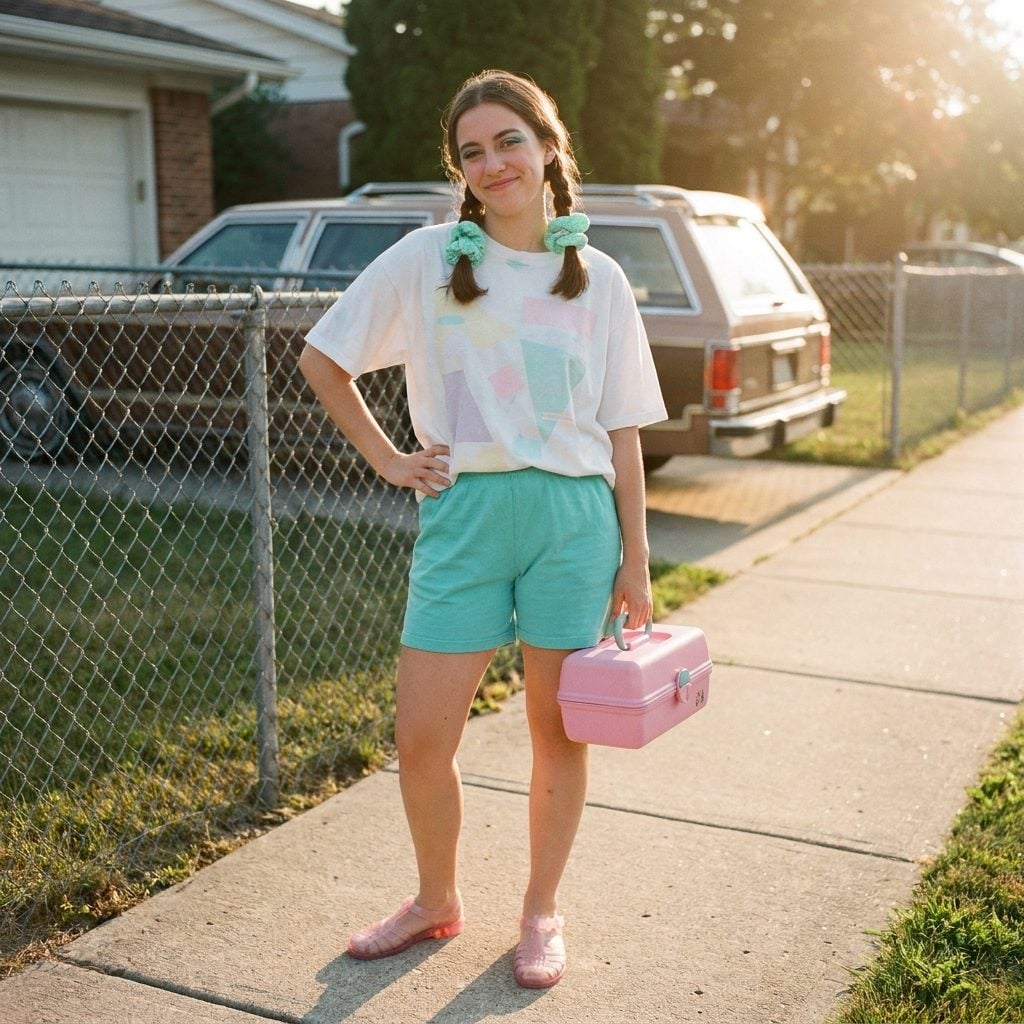 The Pastel Polka-Dot Scrunchie You Wore With Your Jelly Shoes