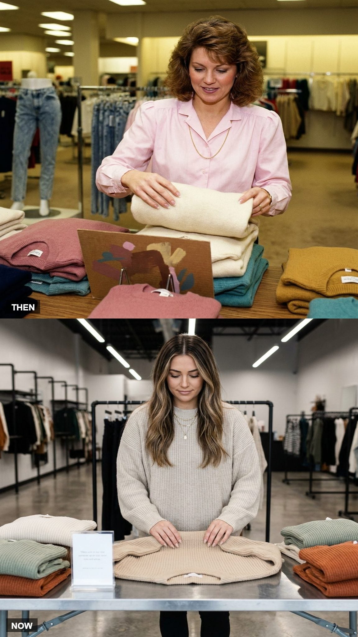 The Person Who Folds Clothes Before They Leave the Store Grew Up With a Specific Kind of Parent