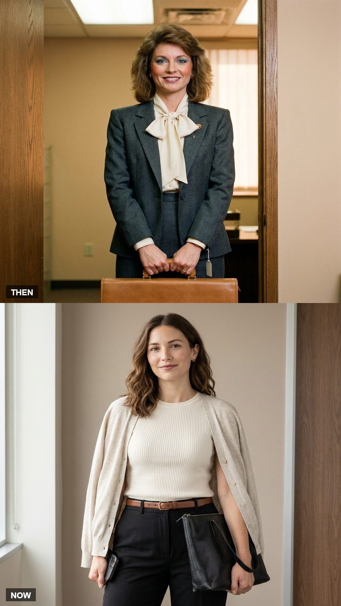 The New Suit Used to Announce the Promotion. Now She Already Dresses Like She Has It.