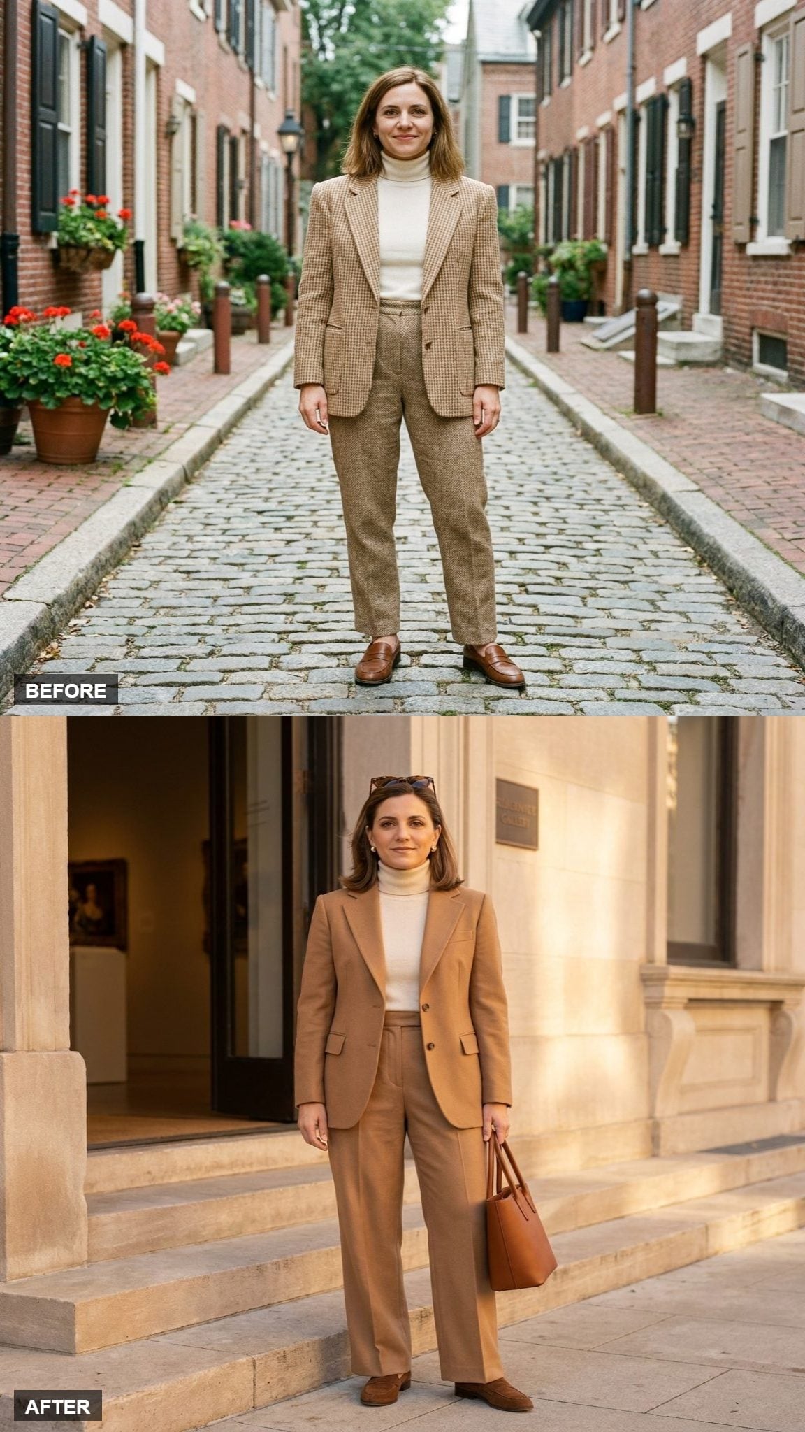 Quiet Luxury in Camel and Cashmere