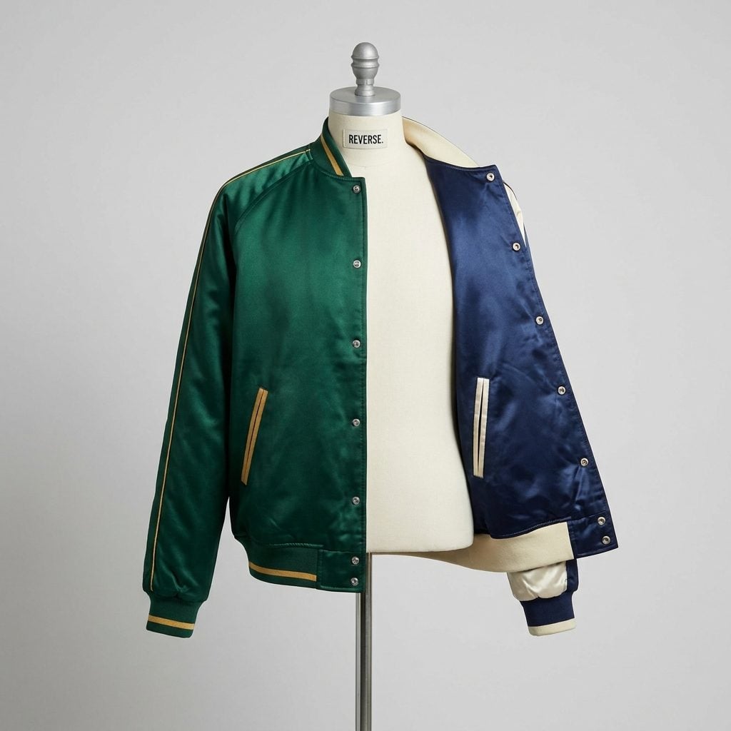 The Reversible Satin Jacket, Two Looks, One Budget