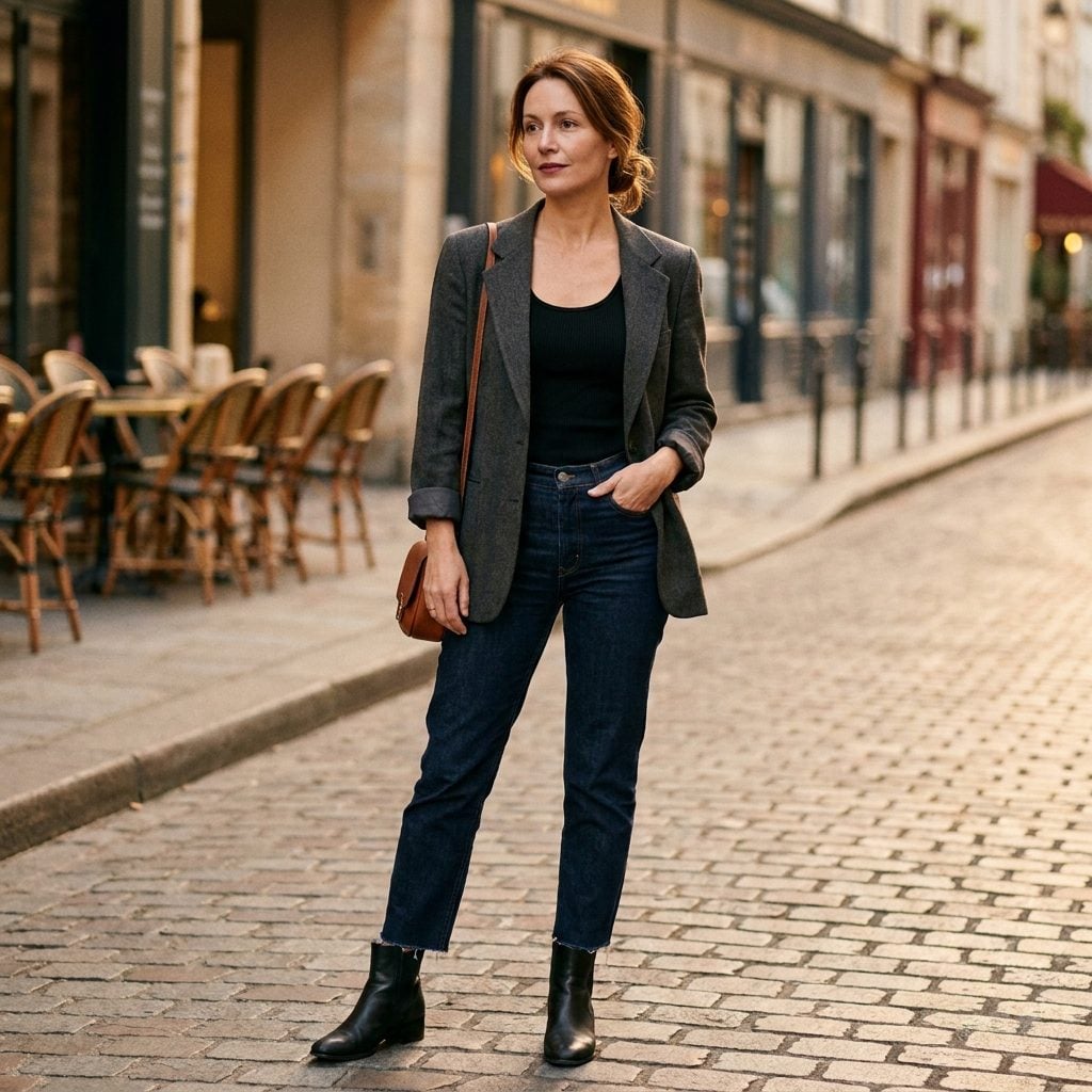 Roll the Sleeves and Ground It in Dark Denim