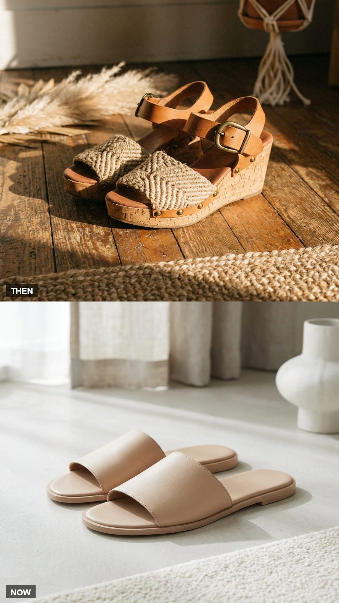 The Sandal Situation: Macramé and Earth Leather vs. the Minimalist Slide