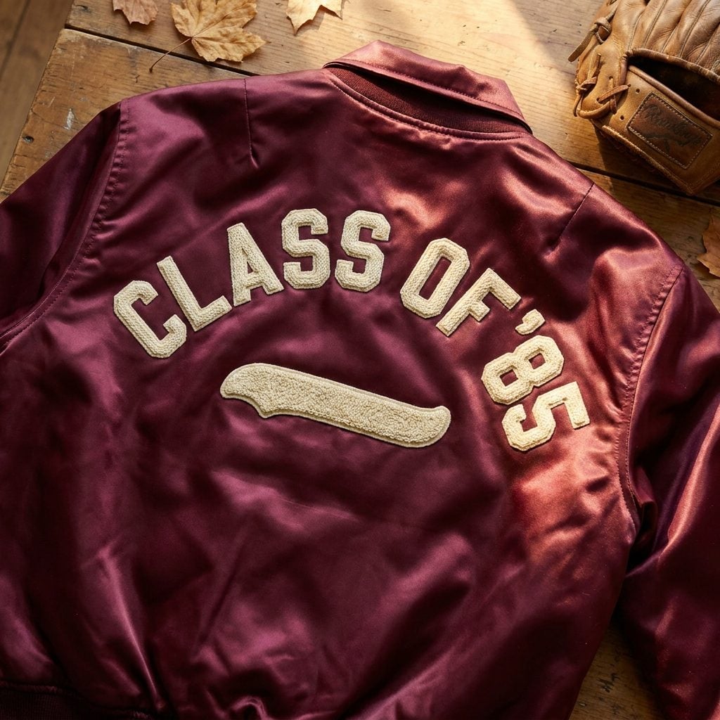 The Satin Jacket With “Class of ’87” Across the Back