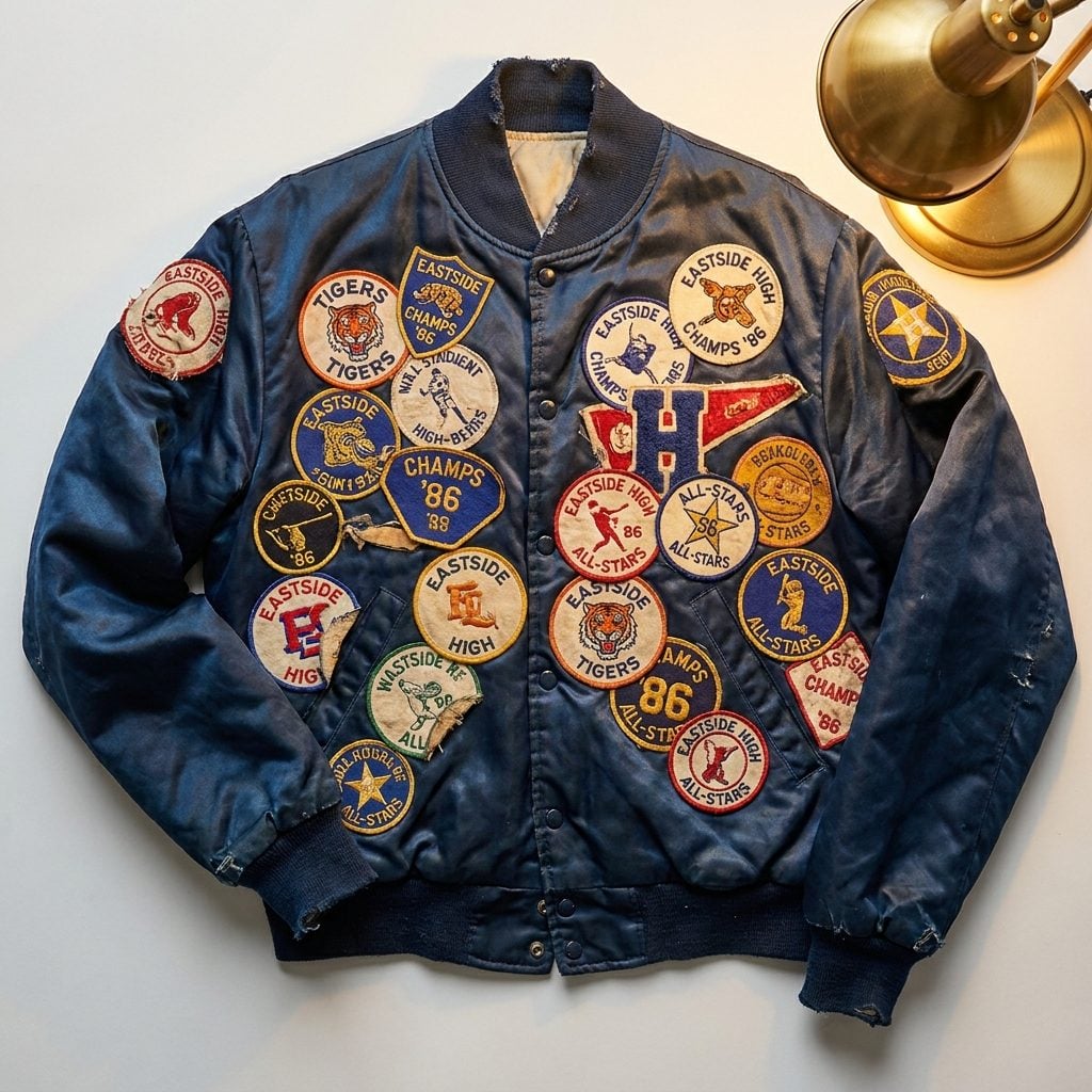 The Satin Jacket With Iron-On Patches for Every Team You'd Ever Rooted For