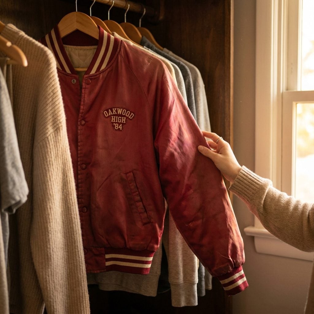 The Satin Jacket You Kept in the Back of the Closet Long After It Stopped Fitting