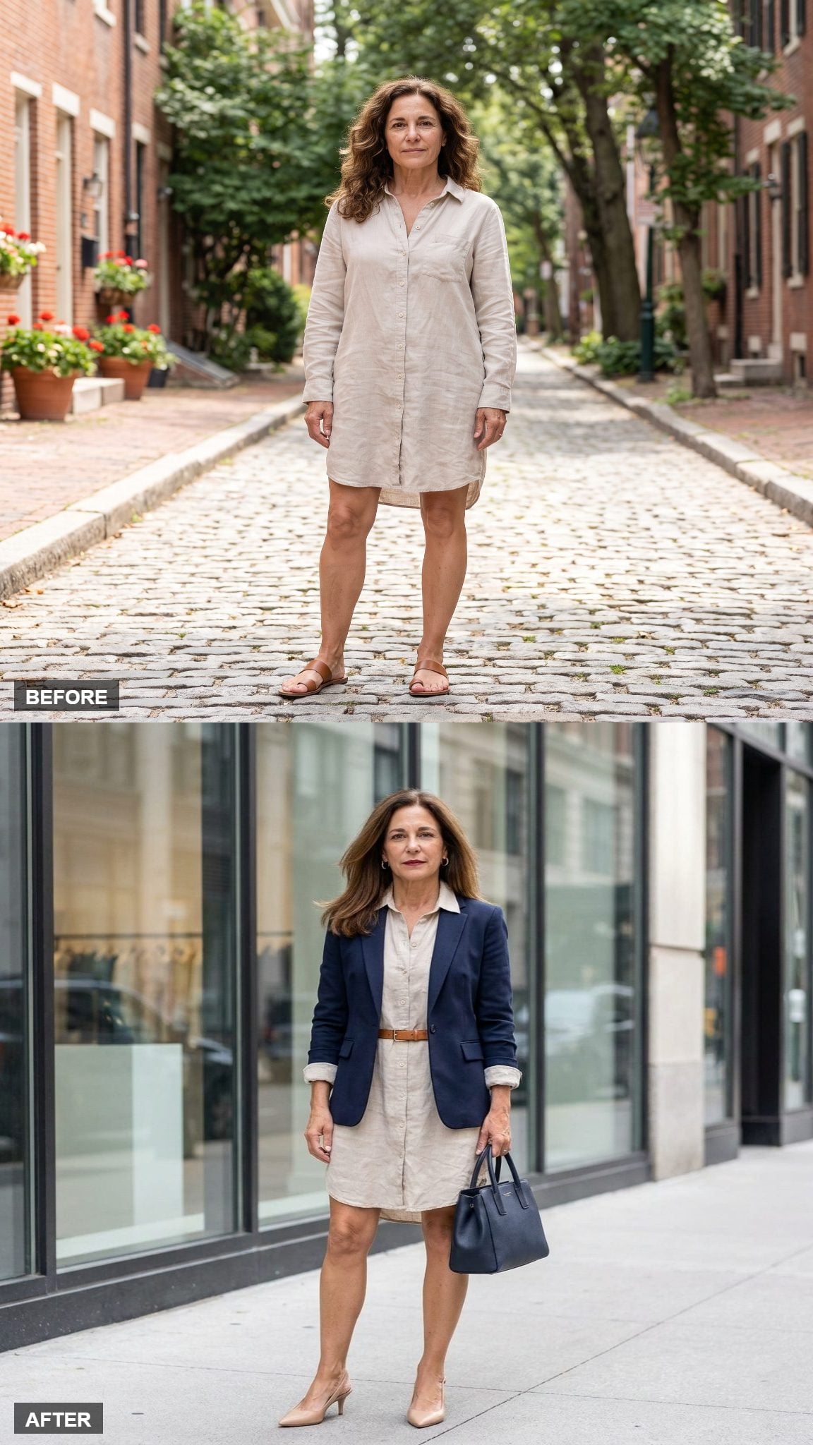 Sharp Weekday Polish with a Blazer and Pointed Slingbacks