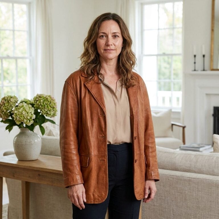She Found Her Mom’s Old Leather Jacket in the Back of a Closet and Thought It Looked Too Dated to Wear. She Asked AI to