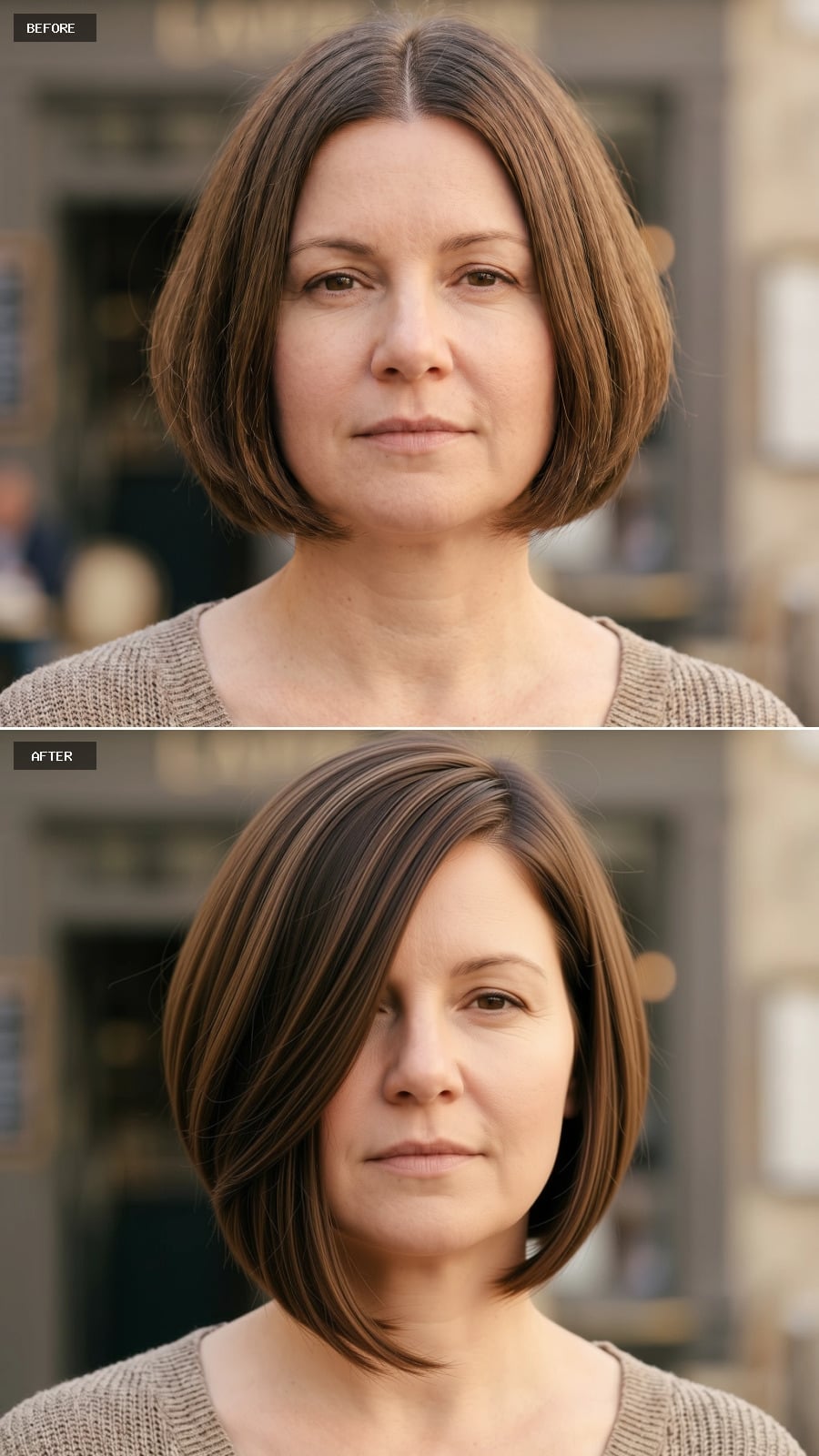 Bold Highlights and a Side Part That Redirect Every Eye Away From Width