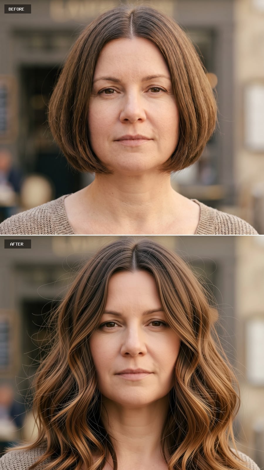 Loose Waves and Balayage Length That Talk a Round Face Into Reading Longer