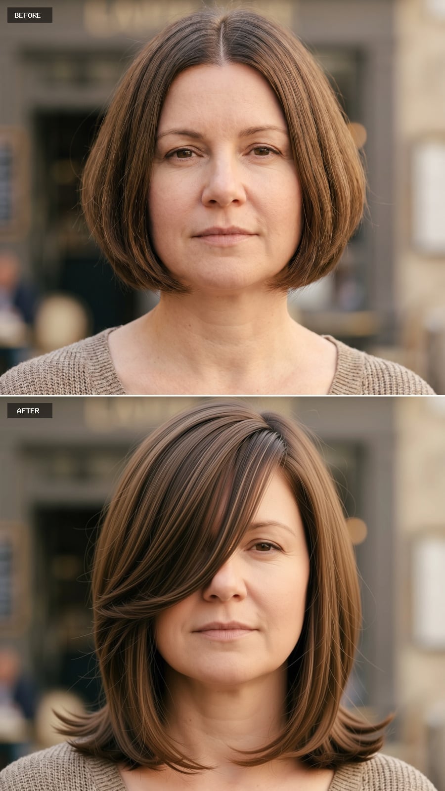 Swept to One Side, Layered Through the Length, Built to Add Height Where It Counts