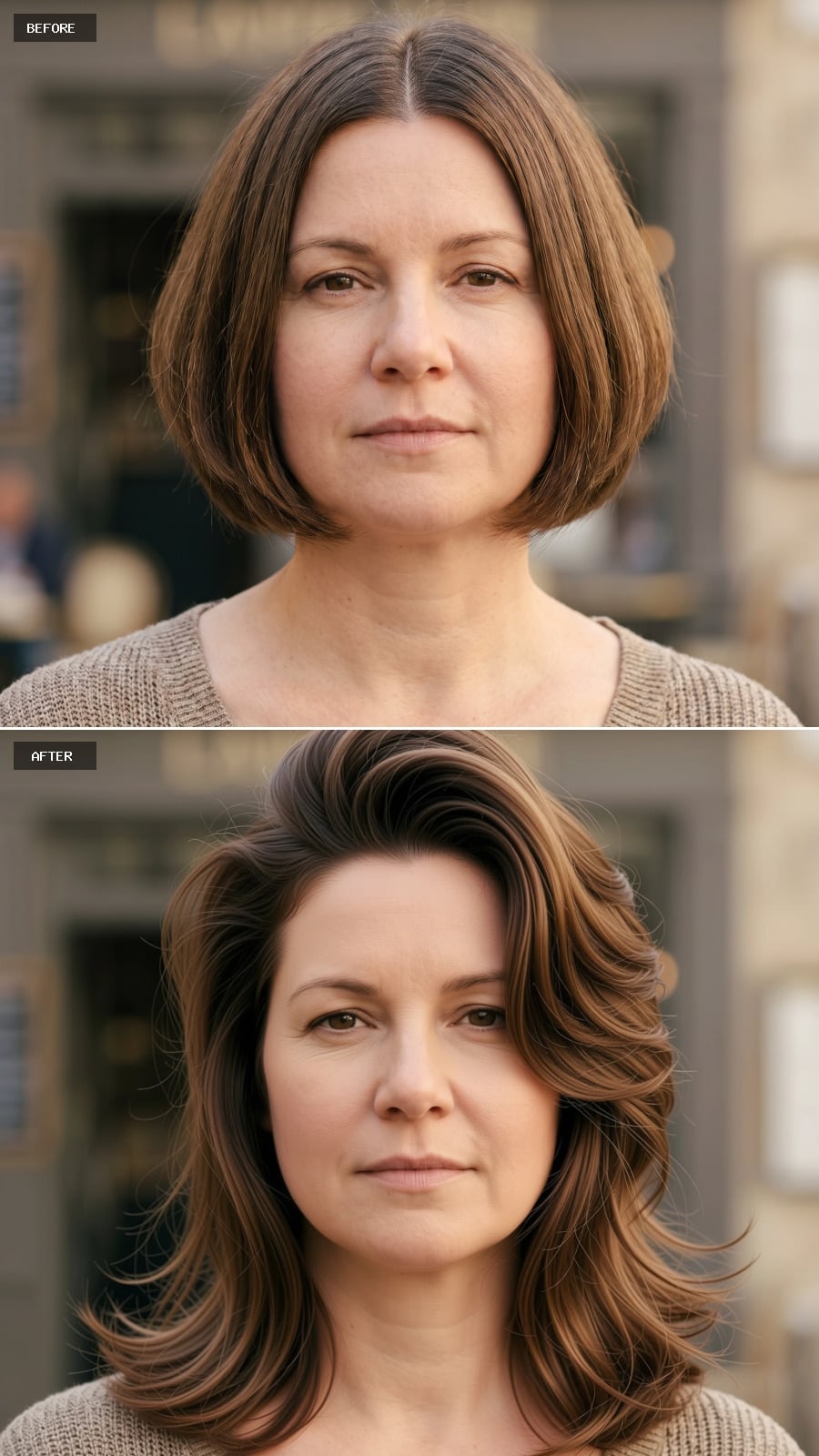 Voluminous Layers Swept Back From the Face, Making Room for Cheekbones to Show Up