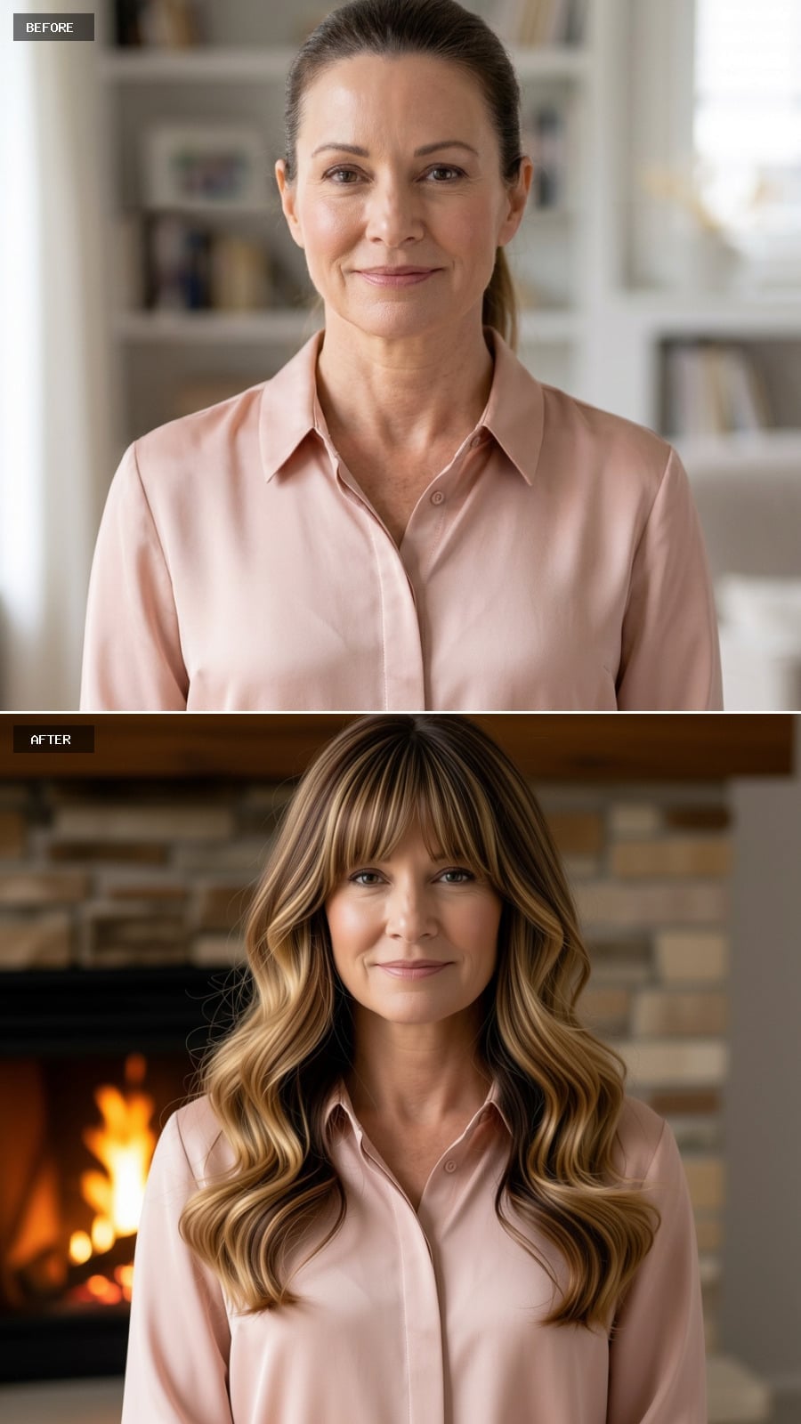 Bangs, Balayage, and a Cut With a Clear Point of View
