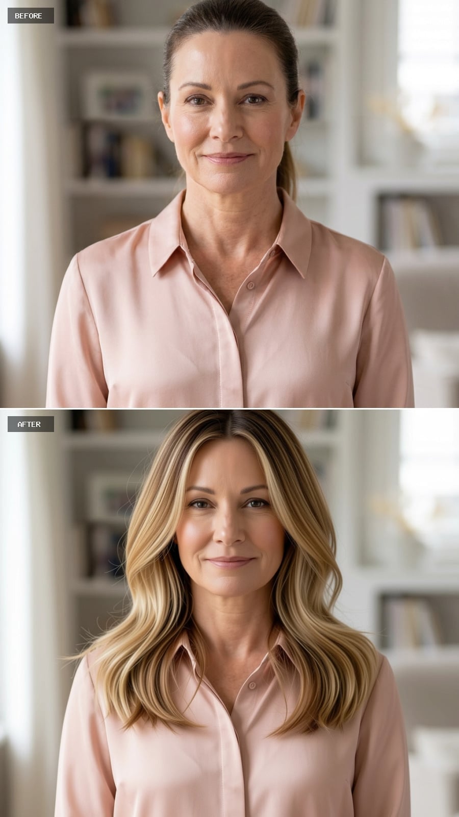 Blonde Balayage, Loose Waves, and a Cut With More Presence