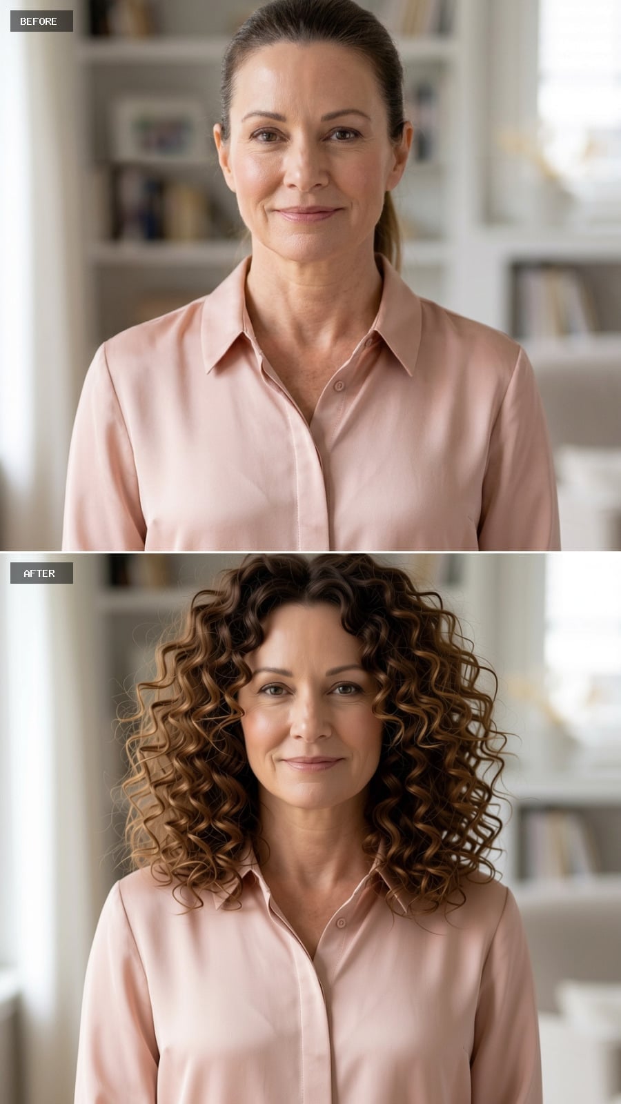 Curly, Caramel-Kissed, and Built Around Natural Volume
