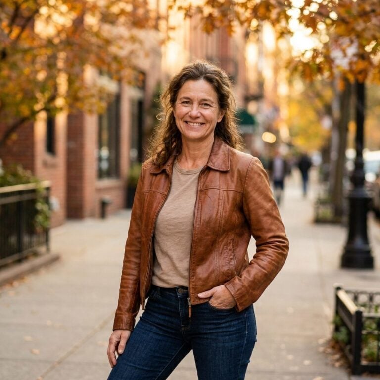 She Splurged on One Great Leather Jacket and Wore It the Exact Same Way Every Time. She Asked AI — These Are the 24 Before &